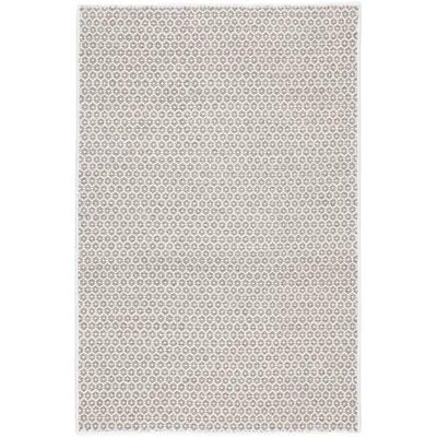 The Company Store Honeycomb Handwoven Wool Rug In Gray/ivory