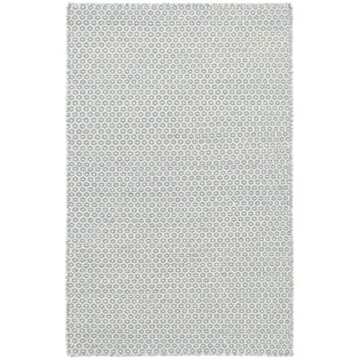 The Company Store Honeycomb Handwoven Wool Rug In Light Blue