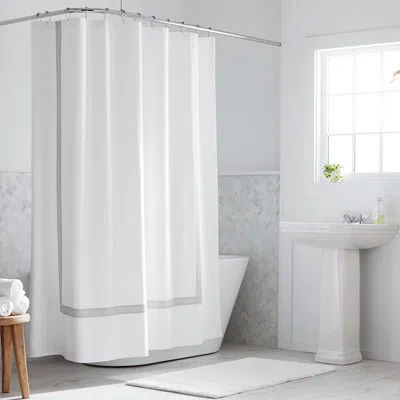 The Company Store Hotel Shower Curtain In Gray