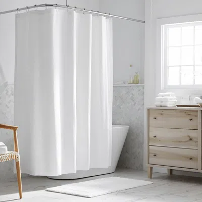 The Company Store Hotel Shower Curtain In White