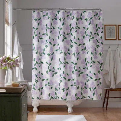 The Company Store Hydrangea Classic Cool Cotton Percale Shower Curtain In Multi