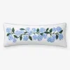 The Company Store Hydrangea Decorative Lumbar Pillow Cover In Blue/white