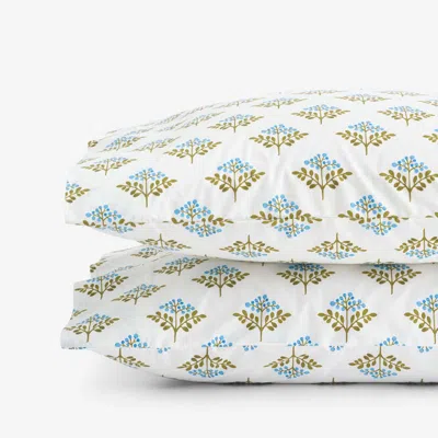 The Company Store Idril Classic Cool Cotton Percale Pillowcase Set In Multi