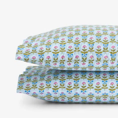 The Company Store Idril Classic Cool Cotton Percale Pillowcase Set In Multi