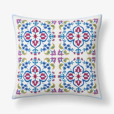 The Company Store Idril Floral Decorative Square Pillow Cover In Multi