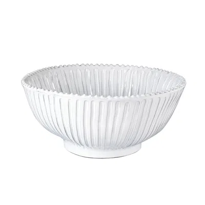 The Company Store Incanto Stripe Serving Bowls In White