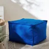 The Company Store Indoor/outdoor Square Pouf In Pacific Blue