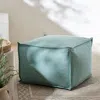 The Company Store Indoor/outdoor Square Pouf In Teal/turquoise Blue