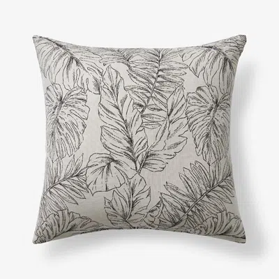 The Company Store Indoor/outdoor Toss Pillow In Beige/black