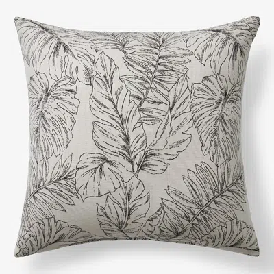 The Company Store Indoor/outdoor Toss Pillow In Beige/black