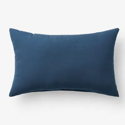 The Company Store Indoor/outdoor Toss Pillow In Blue