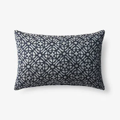 The Company Store Indoor/outdoor Toss Pillow In Blue