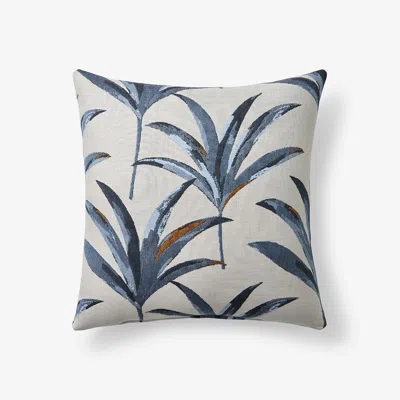 The Company Store Indoor/outdoor Toss Pillow In Blue
