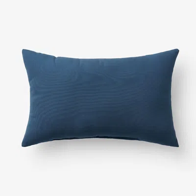 The Company Store Indoor/outdoor Toss Pillow In Blue