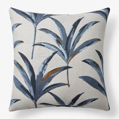 The Company Store Indoor/outdoor Toss Pillow In Blue