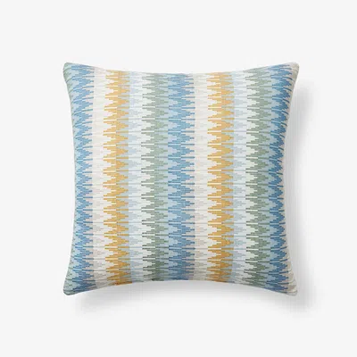 The Company Store Indoor/outdoor Toss Pillow In Blue/green/yellow