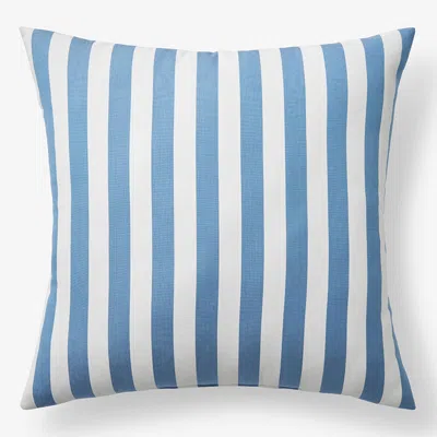 The Company Store Indoor/outdoor Toss Pillow In Blue/white