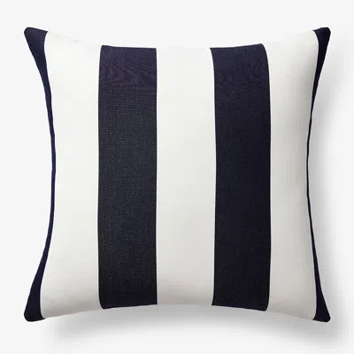 The Company Store Indoor/outdoor Toss Pillow In Blue/white