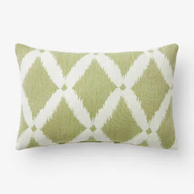 The Company Store Indoor/outdoor Toss Pillow In Green