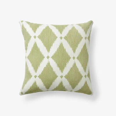 The Company Store Indoor/outdoor Toss Pillow In Green