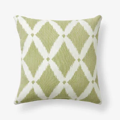 The Company Store Indoor/outdoor Toss Pillow In Green