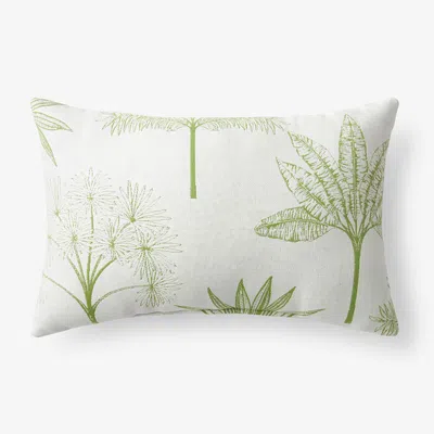 The Company Store Indoor/outdoor Toss Pillow In Green