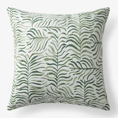 The Company Store Indoor/outdoor Toss Pillow In Green