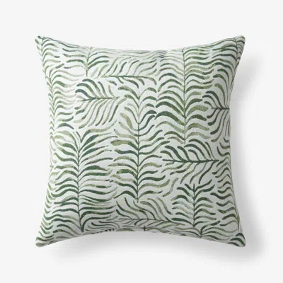 The Company Store Indoor/outdoor Toss Pillow In Green