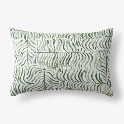 The Company Store Indoor/outdoor Toss Pillow In Green