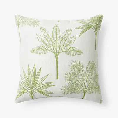 The Company Store Indoor/outdoor Toss Pillow In Green
