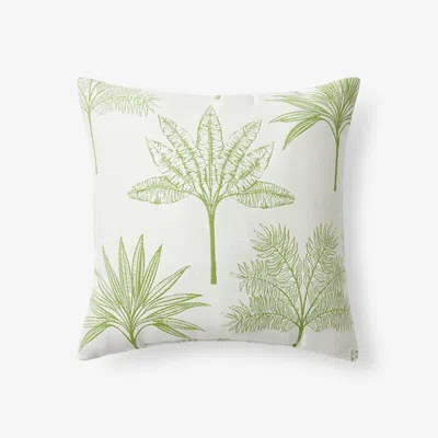 The Company Store Indoor/outdoor Toss Pillow In Green