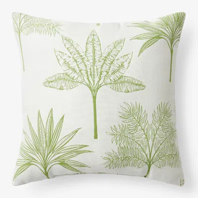 The Company Store Indoor/outdoor Toss Pillow In Green