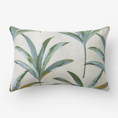 The Company Store Indoor/outdoor Toss Pillow In Green/teal/turquoise Blue