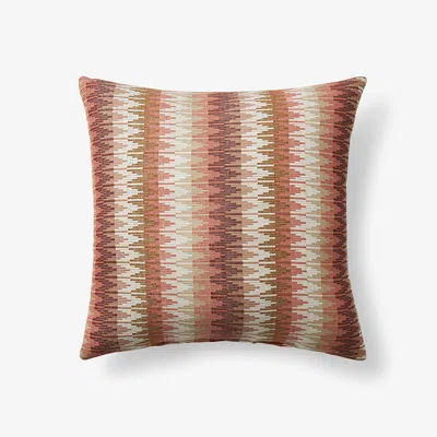 The Company Store Indoor/outdoor Toss Pillow In Orange/coral/red