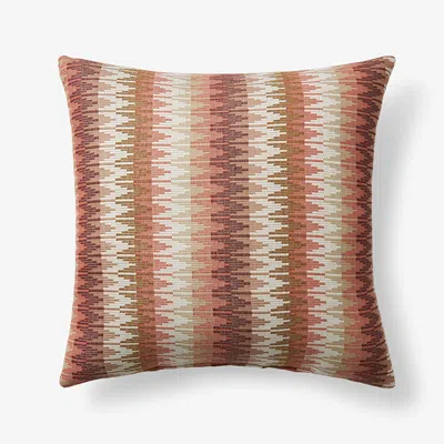 The Company Store Indoor/outdoor Toss Pillow In Orange/coral/red