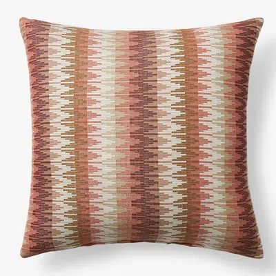 The Company Store Indoor/outdoor Toss Pillow In Orange/coral/red