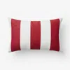 The Company Store Indoor/outdoor Toss Pillow In Red/white
