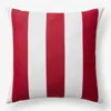 The Company Store Indoor/outdoor Toss Pillow In Red/white