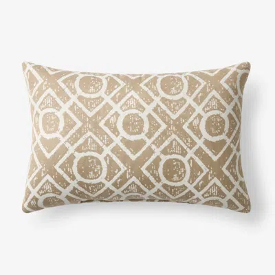 The Company Store Indoor/outdoor Toss Pillow In Sand