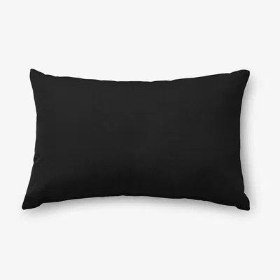 The Company Store Indoor/outdoor Toss Pillow In Black