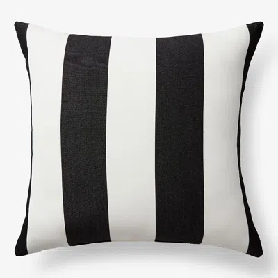 The Company Store Indoor/outdoor Toss Pillow In Black/white
