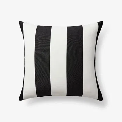 The Company Store Indoor/outdoor Toss Pillow In Black/white