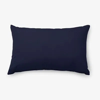The Company Store Indoor/outdoor Toss Pillow In Blue/navy