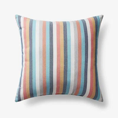 The Company Store Indoor/outdoor Toss Pillow In Blue/orange/coral