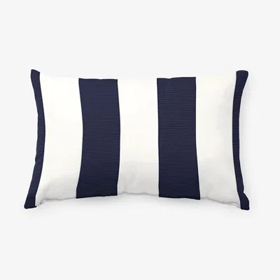 The Company Store Indoor/outdoor Toss Pillows In Blue/white