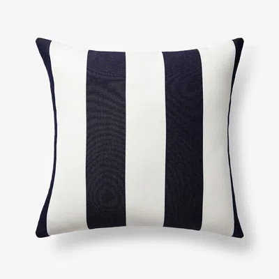 The Company Store Indoor/outdoor Toss Pillow In Blue/white