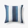The Company Store Indoor/outdoor Toss Pillow In Blue/white