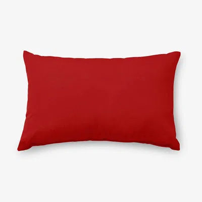 The Company Store Indoor/outdoor Toss Pillow In Jockey Red