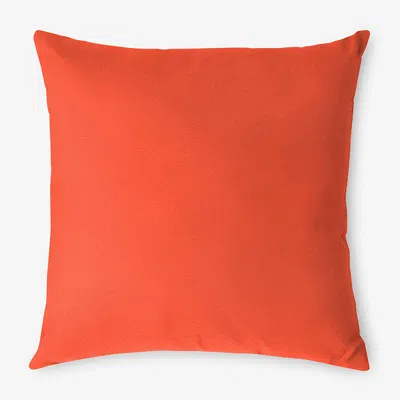 The Company Store Indoor/outdoor Toss Pillow In Orange/coral