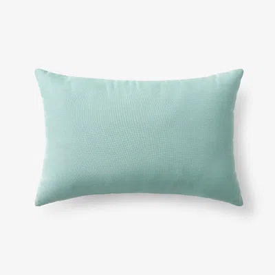 The Company Store Indoor/outdoor Toss Pillow In Teal/turquoise Blue